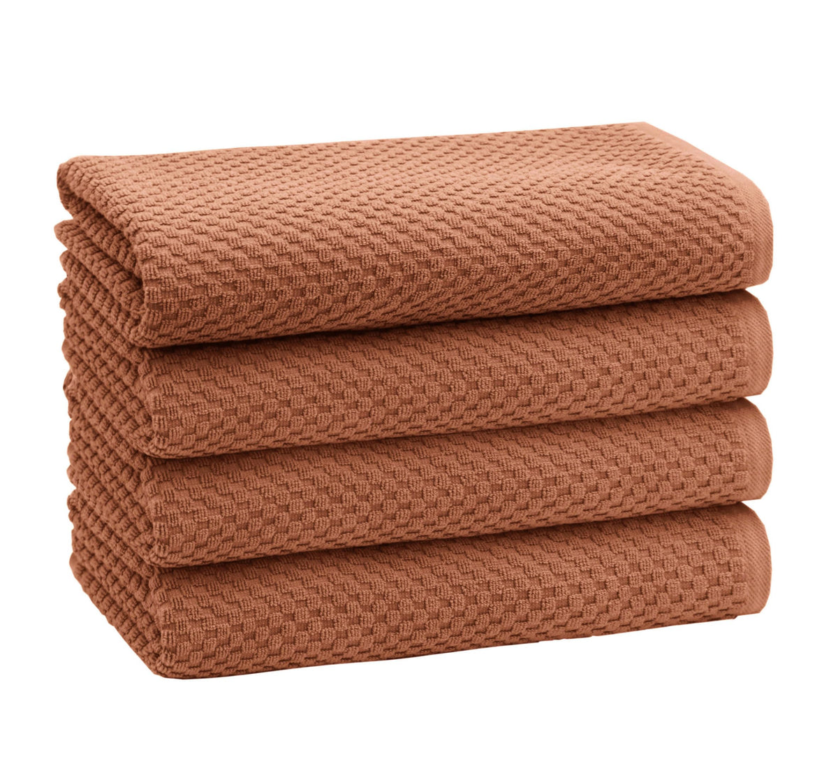 COTTON CRAFT Euro Spa Waffle Weave Bath Towels - Set of 4 Linen Towels