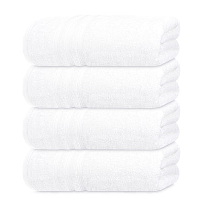 Tens Towels 4 Piece Bath Towels 27x54 Inches, Dark Grey