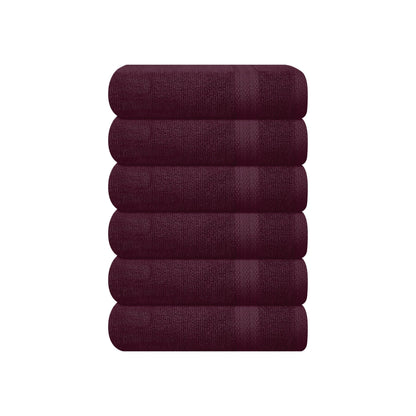 GLAMBURG Ultra Soft 8-Piece Towel Set - 100% Pure Ringspun Cotton, Contains 2 Oversized Bath Towels 27x54, 2 Hand Towels 16x28, 4 Wash Cloths 13x13 - Ideal for Everyday use, Hotel & Spa - Pink