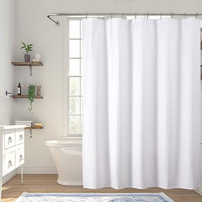 Aiyufeng Moga Sage Green Shower Curtain - 3D Embossed Textured Shower Curtains for Bathroom, Luxury Polyester Cloth Bath Curtain, 72Wx72H, Green