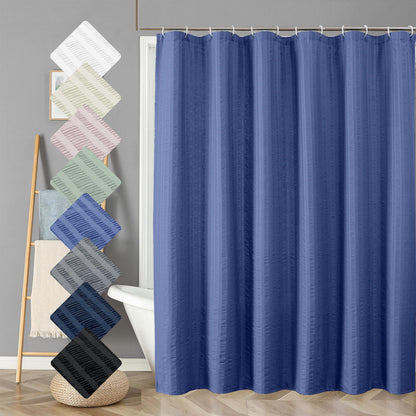 Aiyufeng Moga Sage Green Shower Curtain - 3D Embossed Textured Shower Curtains for Bathroom, Luxury Polyester Cloth Bath Curtain, 72Wx72H, Green