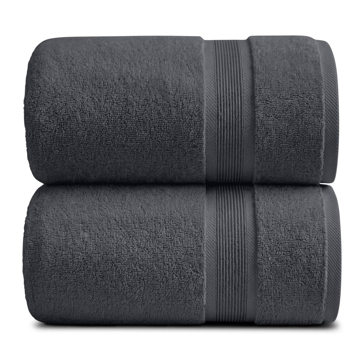 Springtree Home Luxury Bamboo Rayon Plush Bath Towel Set | 4-Pack | White