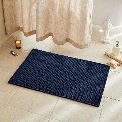 TYUU Waffle Bath Mat, Boho Bathroom Rugs Non Slip Washable, 30x20 Khaki