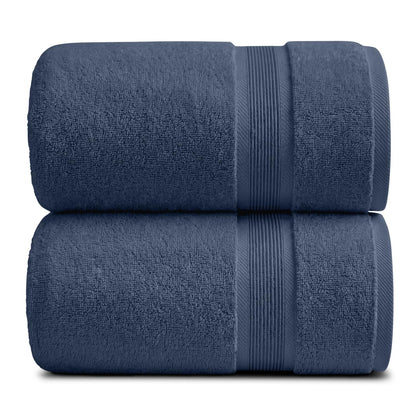 Springtree Home Luxury Bamboo Rayon Plush Bath Towel Set | 4-Pack | White