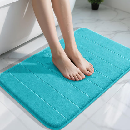 Yimobra Memory Foam Bath Mat, Super Soft & Absorbent Bathroom Rug, Grey