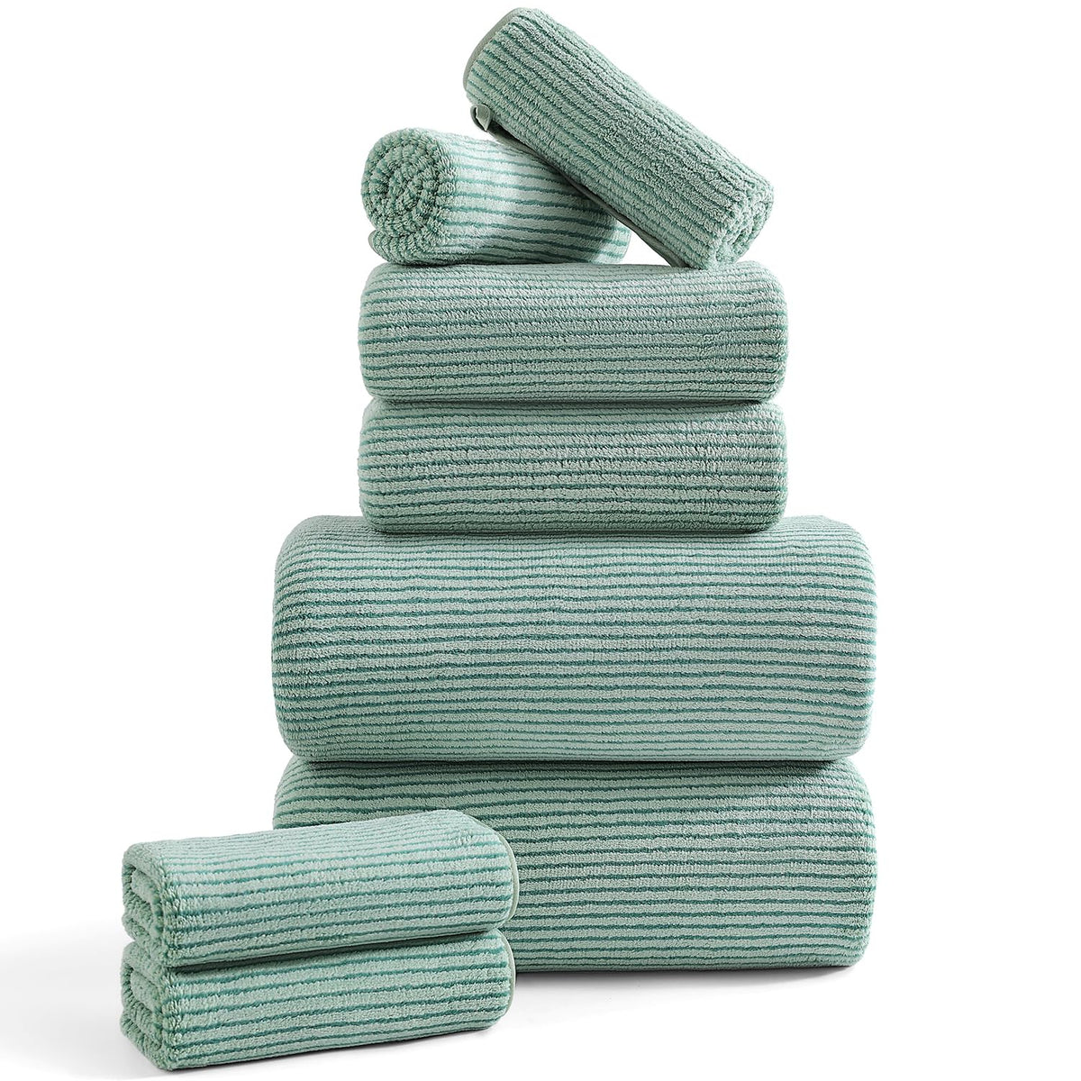 4 Piece Bath Towel Set 35"x70"Oversized Bath Towel for Bathroom Ultra Soft Fluffy Extra Large Bath Sheet Luxury Premium Bathroom Towel Highly Absorbent Quick Dry Shower Towel for Hotel Spa,Black White