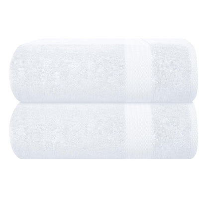 GLAMBURG Ultra Soft 8-Piece Towel Set - 100% Pure Ringspun Cotton, Contains 2 Oversized Bath Towels 27x54, 2 Hand Towels 16x28, 4 Wash Cloths 13x13 - Ideal for Everyday use, Hotel & Spa - Pink