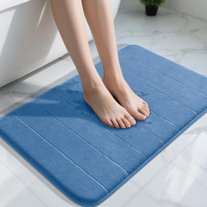 Yimobra Memory Foam Bath Mat, Super Soft & Absorbent Bathroom Rug, Grey
