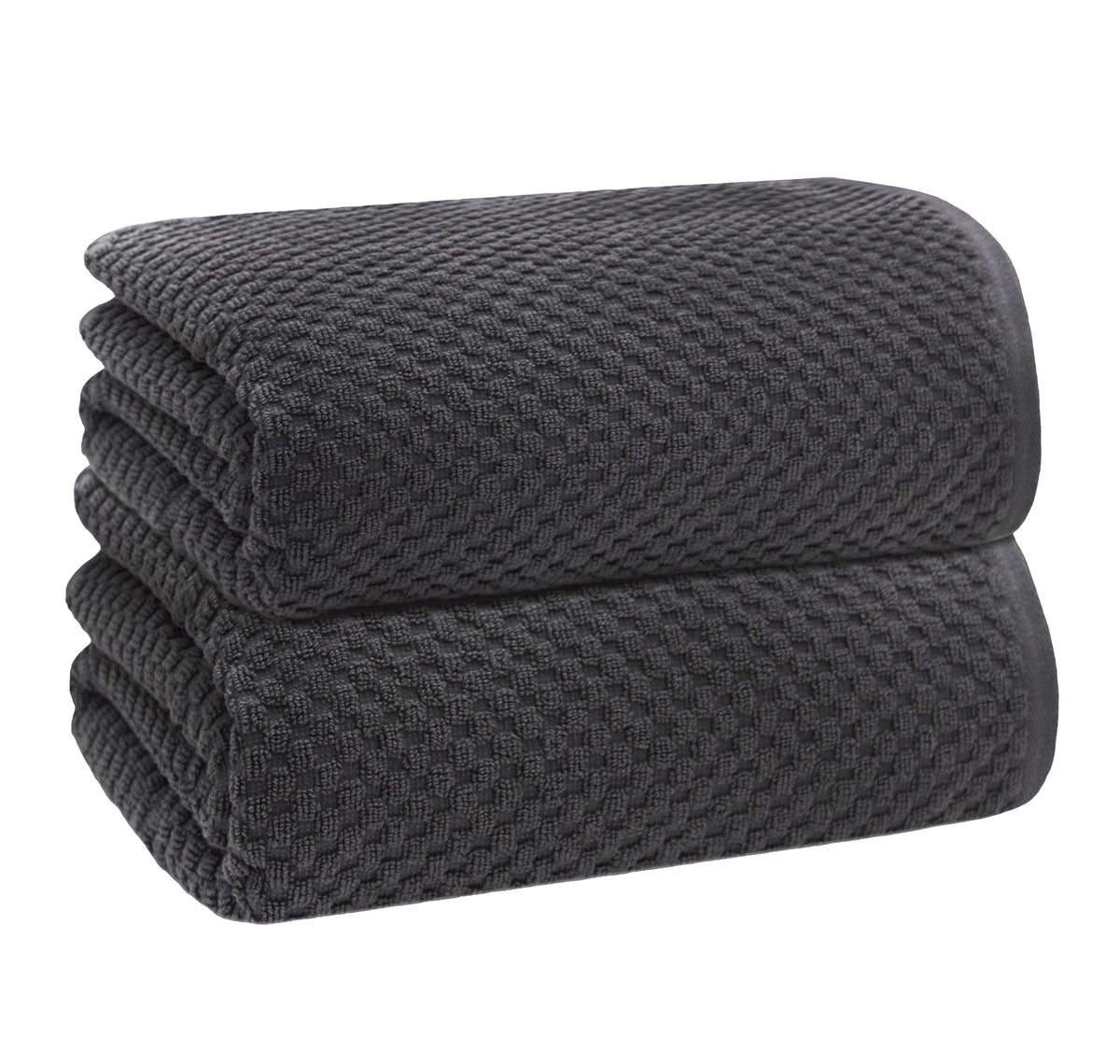 COTTON CRAFT Euro Spa Waffle Weave Bath Towels - Set of 4 Linen Towels
