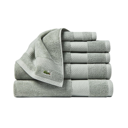 Lacoste Heritage 100% Supima Cotton Bath Towel 30" x 54", Aloe