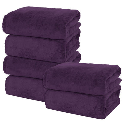 MOONQUEEN 2 Pack Premium Bath Towel Set - Quick Drying - Microfiber Coral Velvet Highly Absorbent Towels - Multipurpose Use as Bath Fitness, Bathroom, Shower, Sports, Yoga Towel (Grey)
