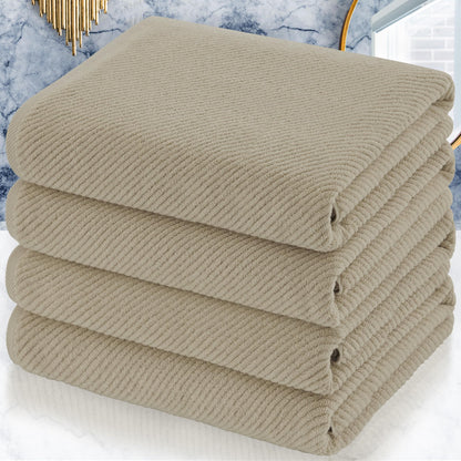 VOOVA & MOVAS 6PC Towel Set, 100% Cotton, Aqua Teal