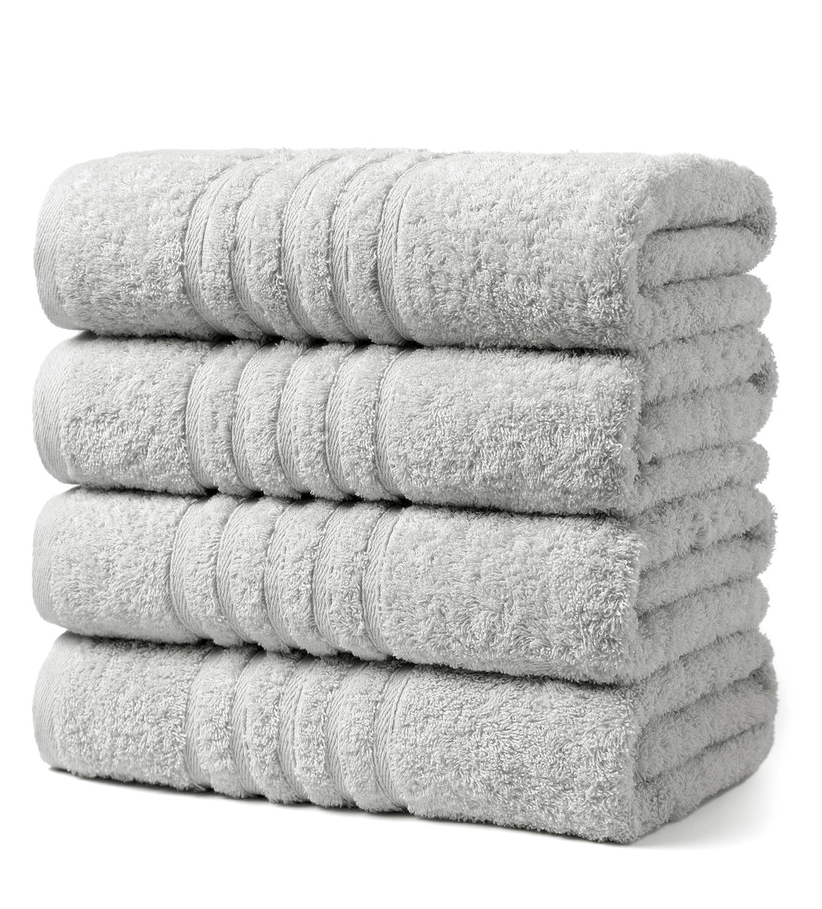 Aibaser Viscose from Bamboo and Cotton Bath Towels Set of 6-27x54 Inch Ultra Soft, Highly Absorbent Large Shower Towels for Bathroom, Spa & Gym
