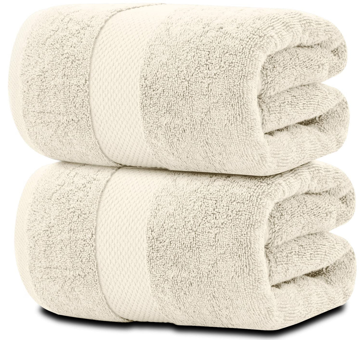 White Classic Luxury Soft Bath Sheet Towels - 650 GSM Cotton Luxury Bath Towels Extra Large 35x70 | Highly Absorbent and Quick Dry | Hotel Collection Extra Large Bath Towels Oversized, Taupe, 2 Pack