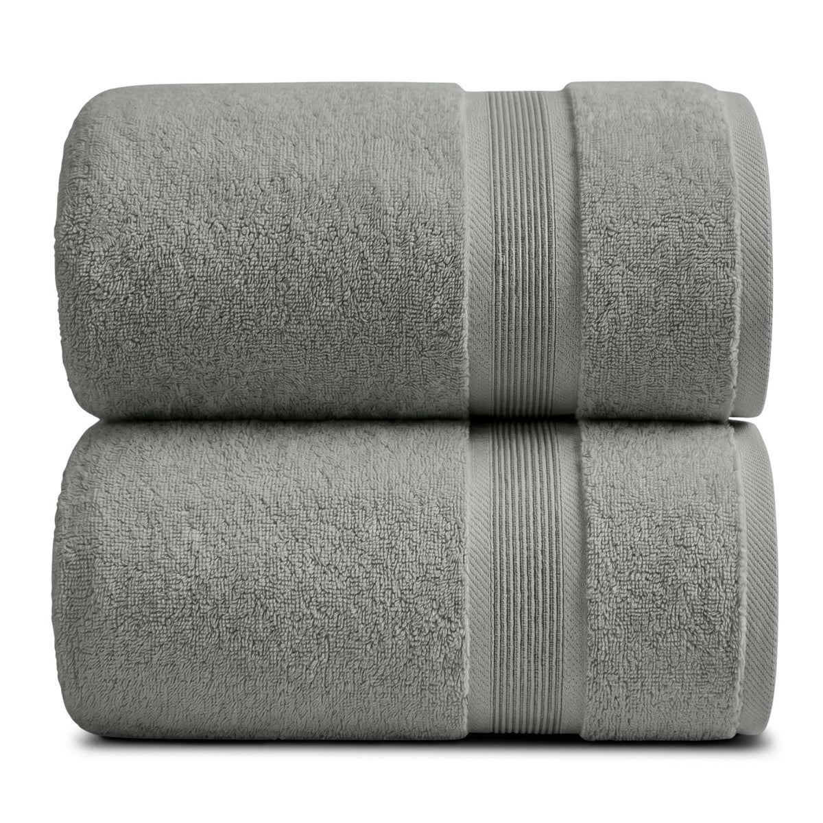 Springtree Home Luxury Bamboo Rayon Plush Bath Towel Set | 4-Pack | White