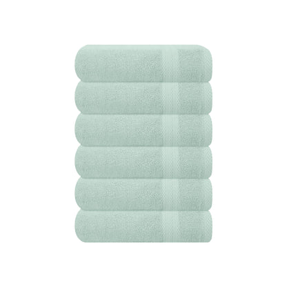 GLAMBURG Ultra Soft 8-Piece Towel Set - 100% Pure Ringspun Cotton, Contains 2 Oversized Bath Towels 27x54, 2 Hand Towels 16x28, 4 Wash Cloths 13x13 - Ideal for Everyday use, Hotel & Spa - Pink