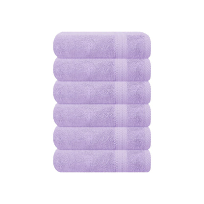 GLAMBURG Ultra Soft 8-Piece Towel Set - 100% Pure Ringspun Cotton, Contains 2 Oversized Bath Towels 27x54, 2 Hand Towels 16x28, 4 Wash Cloths 13x13 - Ideal for Everyday use, Hotel & Spa - Pink