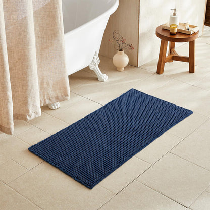 TYUU Waffle Bath Mat, Boho Bathroom Rugs Non Slip Washable, 30x20 Khaki