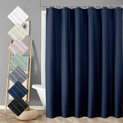 Aiyufeng Moga Sage Green Shower Curtain - 3D Embossed Textured Shower Curtains for Bathroom, Luxury Polyester Cloth Bath Curtain, 72Wx72H, Green