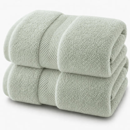 Viscose from Bamboo Bath Towels Set of 6 - Extra Plush 700 GSM Quick Dry Cotton Blend for Luxury Bathroom Comfort - Super Soft, Large, Absorbent - Mist