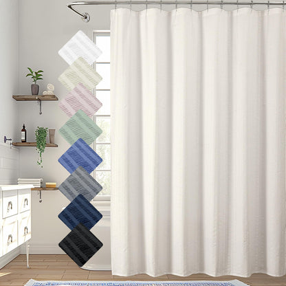 Aiyufeng Moga Sage Green Shower Curtain - 3D Embossed Textured Shower Curtains for Bathroom, Luxury Polyester Cloth Bath Curtain, 72Wx72H, Green