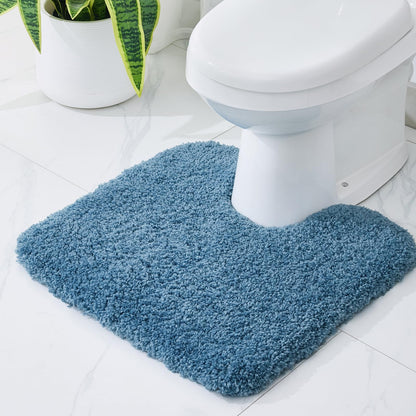 Disolla White Bathroom Rugs 17x24, Microfiber Non-Slip Plush Small Bath Mat