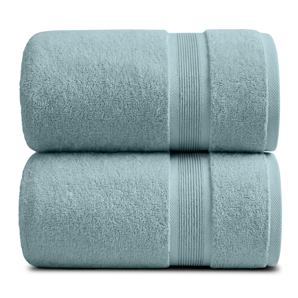 Springtree Home Luxury Bamboo Rayon Plush Bath Towel Set | 4-Pack | White