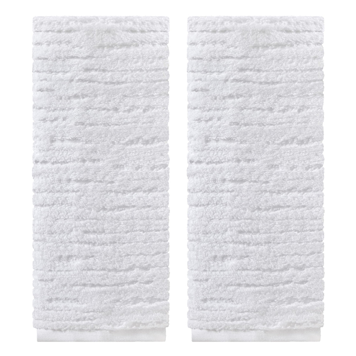 SKL Home CloudSoft Hand Towel Set, 2-Piece, 100% Cotton Luxury, Oatmeal