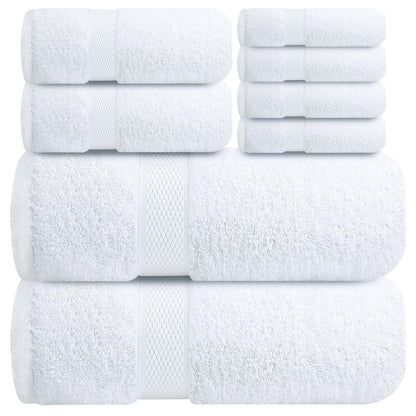 Infinitee Xclusives 100% Ring-Spun Cotton Bath Towels for Bathroom - Pack 4