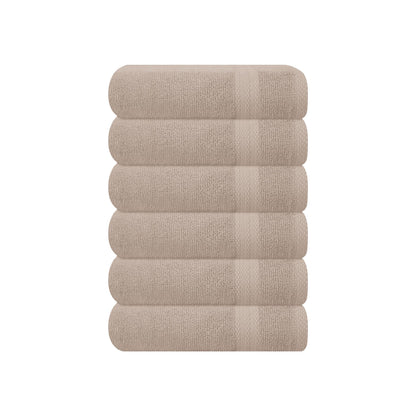GLAMBURG Ultra Soft 8-Piece Towel Set - 100% Pure Ringspun Cotton, Contains 2 Oversized Bath Towels 27x54, 2 Hand Towels 16x28, 4 Wash Cloths 13x13 - Ideal for Everyday use, Hotel & Spa - Pink