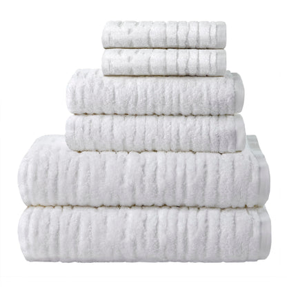 SKL Home CloudSoft Hand Towel Set, 2-Piece, 100% Cotton Luxury, Oatmeal