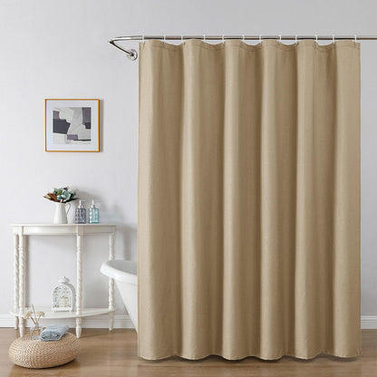 OWENIE Pink Shower Curtain for Bathroom 72x72 Inch, 3D Embossed Textured Waffle Fabric Shower Curtains, Soft Hotel Farmhouse Style, Water Repellent, Machine Washable, Pink, 72" W x 72" L