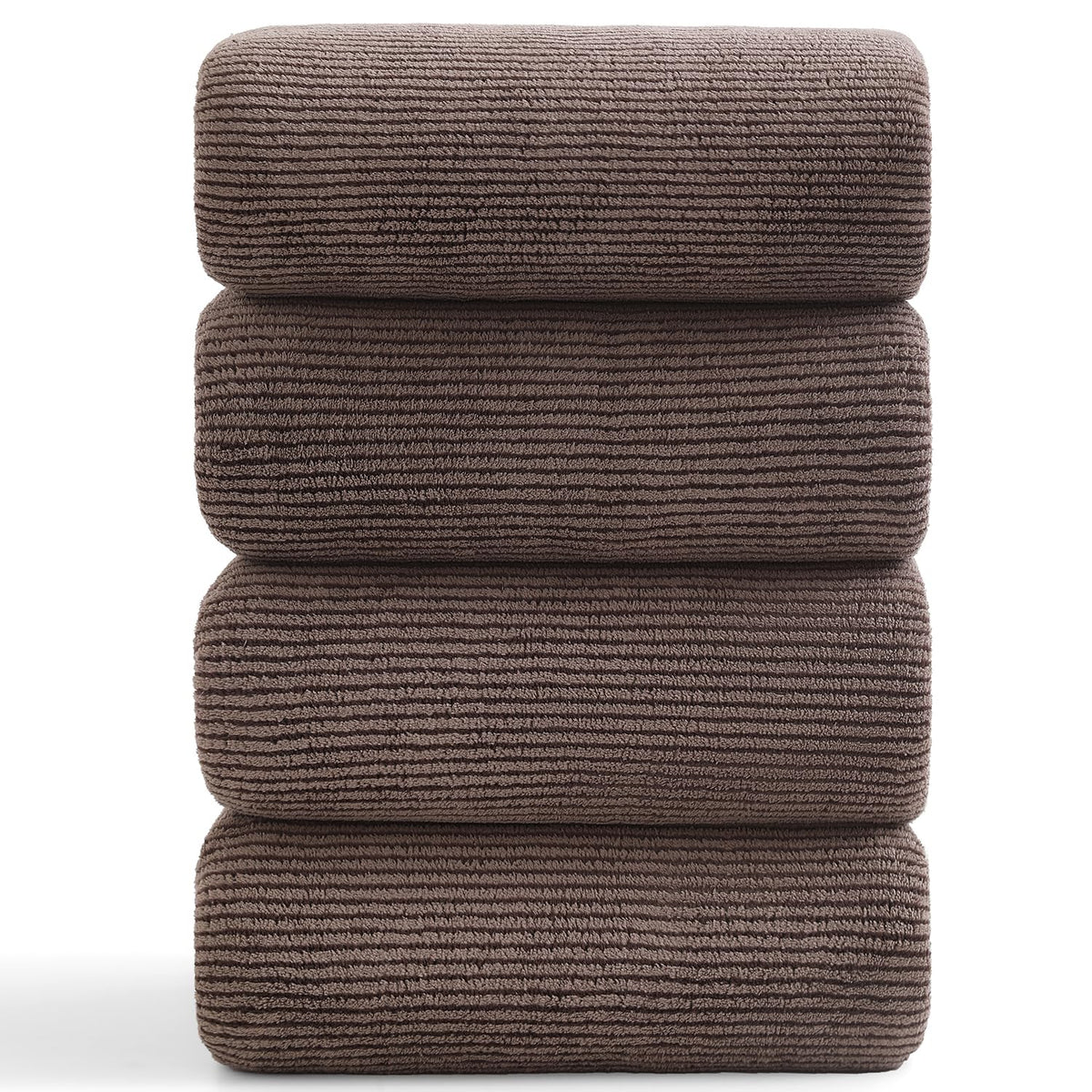 4 Piece Bath Towel Set 35"x70"Oversized Bath Towel for Bathroom Ultra Soft Fluffy Extra Large Bath Sheet Luxury Premium Bathroom Towel Highly Absorbent Quick Dry Shower Towel for Hotel Spa,Black White