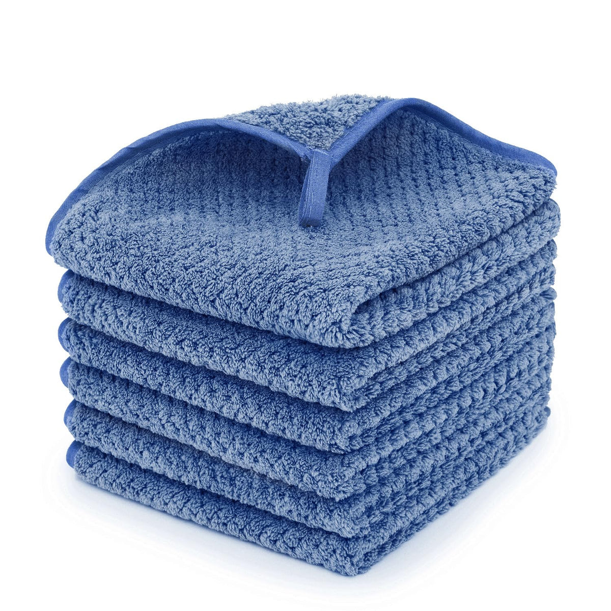 MaopaoBeauty 2 Pack Bath Towel Set 35" x 70", Extra Large Waffle Bath Towel Set, Microfiber Super Soft Highly Absorbent, Sturdy Quick Drying Towels for Bathroom, Gym, Sports, Yoga (2PCS Light Blue)