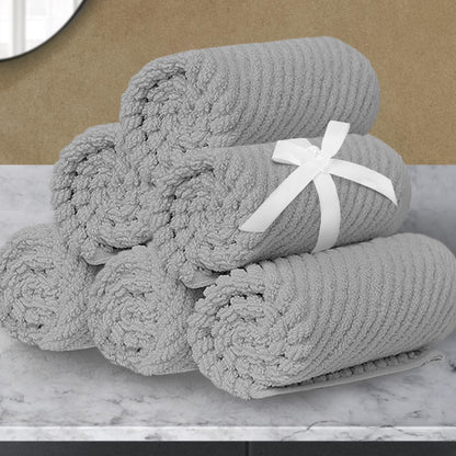 VOOVA & MOVAS 6PC Towel Set, 100% Cotton, Aqua Teal