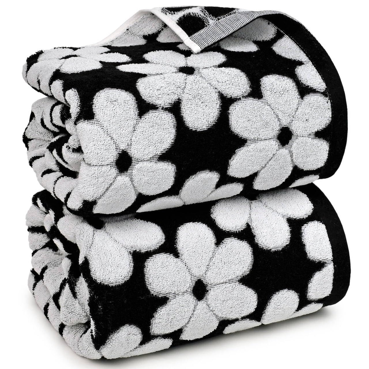 Soft Bath Towels 2 Pack, Super Absorbent Shower Towels 27.5x55 Inches