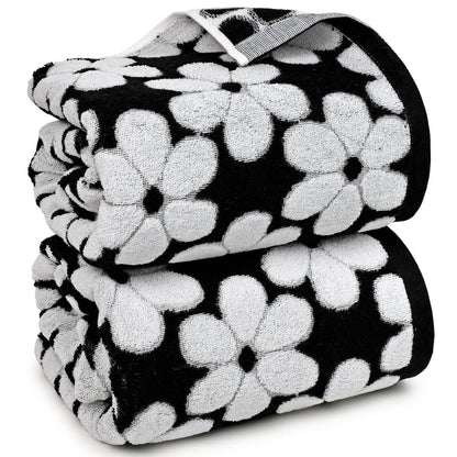 Soft Bath Towels 2 Pack, Super Absorbent Shower Towels 27.5x55 Inches