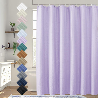Aiyufeng Moga Sage Green Shower Curtain - 3D Embossed Textured Shower Curtains for Bathroom, Luxury Polyester Cloth Bath Curtain, 72Wx72H, Green