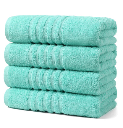 Aibaser Viscose from Bamboo and Cotton Bath Towels Set of 6-27x54 Inch Ultra Soft, Highly Absorbent Large Shower Towels for Bathroom, Spa & Gym