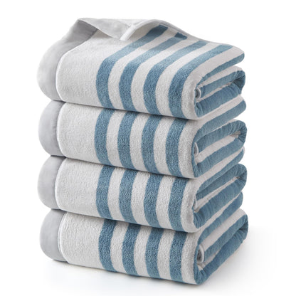 ecolook Microfiber Bath Towel Set of 2, Blue