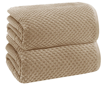 COTTON CRAFT Euro Spa Waffle Weave Bath Towels - Set of 4 Linen Towels