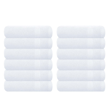 GLAMBURG Ultra Soft 8-Piece Towel Set - 100% Pure Ringspun Cotton, Contains 2 Oversized Bath Towels 27x54, 2 Hand Towels 16x28, 4 Wash Cloths 13x13 - Ideal for Everyday use, Hotel & Spa - Pink