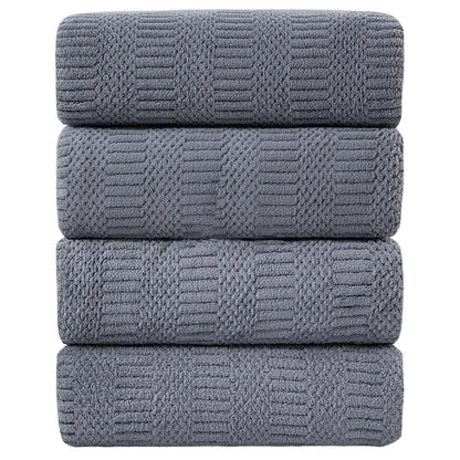 Ycosy 8-Piece Bath Towels Set,2 Oversized Bath Sheet,2 Hand Towels and 4 Washcloths - 600 GSM Soft Microfiber Highly Absorbent Quick Dry Shower Towel Collection for Bathroom Hotel and Spa,Mint Green