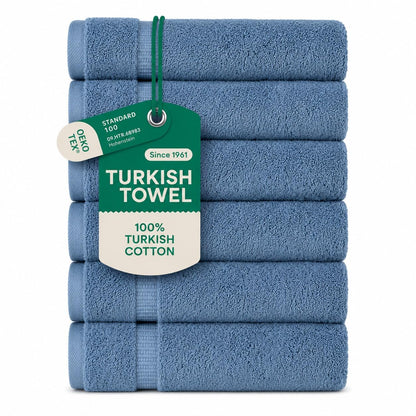 SALBAKOS 4-Piece 100% Turkish Cotton Bath Towels, 27x54 inch, White
