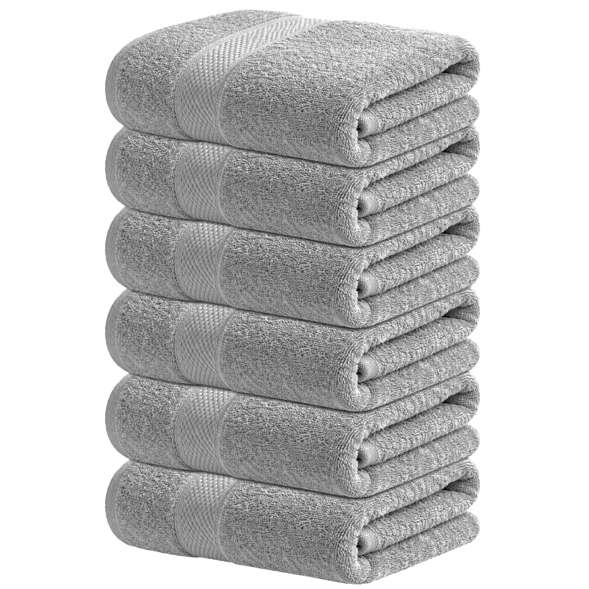 Infinitee Xclusives 100% Ring-Spun Cotton Bath Towels for Bathroom - Pack 4