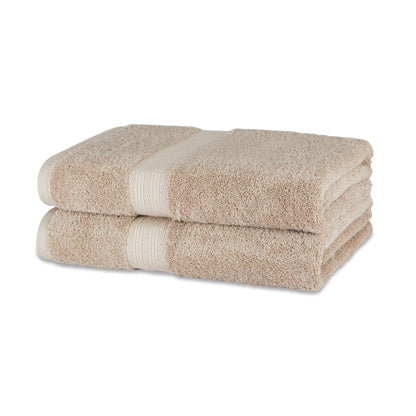 Amazon Basics 6-Piece Oversized Highly Absorbent Fade-Resistant Towel Set, 100% Cotton Towels for Bathroom, Soft, 2 Bath Towels, 2 Hand Towels, 2 Washcloths, White
