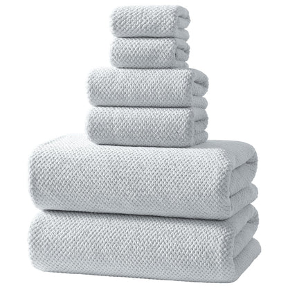 REDKISS 4 Pack Premium Bath Towels, Plush Coral Fleece Towels for Bathroom, Extra Large Bath Towels Set of 4 (35 x 70 in), Super Soft Highly Absorbent Shower Towels for Spa, Gym, Travel, Dark Gray