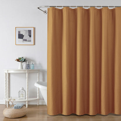 OWENIE Pink Shower Curtain for Bathroom 72x72 Inch, 3D Embossed Textured Waffle Fabric Shower Curtains, Soft Hotel Farmhouse Style, Water Repellent, Machine Washable, Pink, 72" W x 72" L