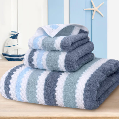 VOOVA & MOVAS 6PC Towel Set, 100% Cotton, Aqua Teal