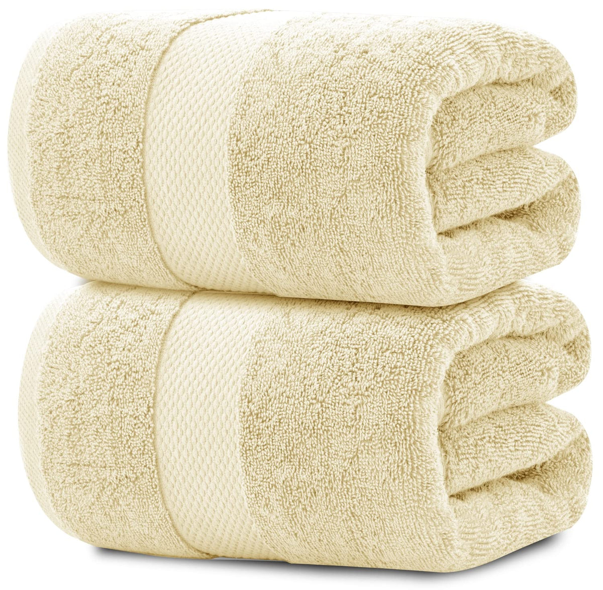 White Classic Luxury Soft Bath Sheet Towels - 650 GSM Cotton Luxury Bath Towels Extra Large 35x70 | Highly Absorbent and Quick Dry | Hotel Collection Extra Large Bath Towels Oversized, Taupe, 2 Pack